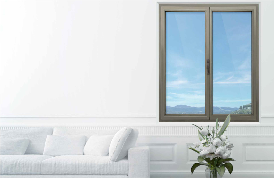 Finestre e portefinestre in alluminio TOP 65 minimale